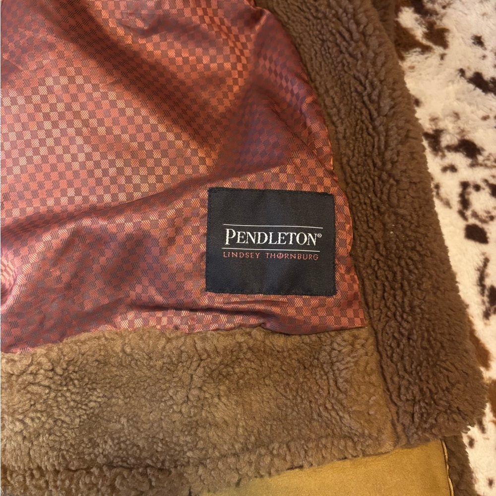 Lindsey Thornburg Women’s Brown Sherpa-Trim Bomber Jacket - Picture 7 of 9